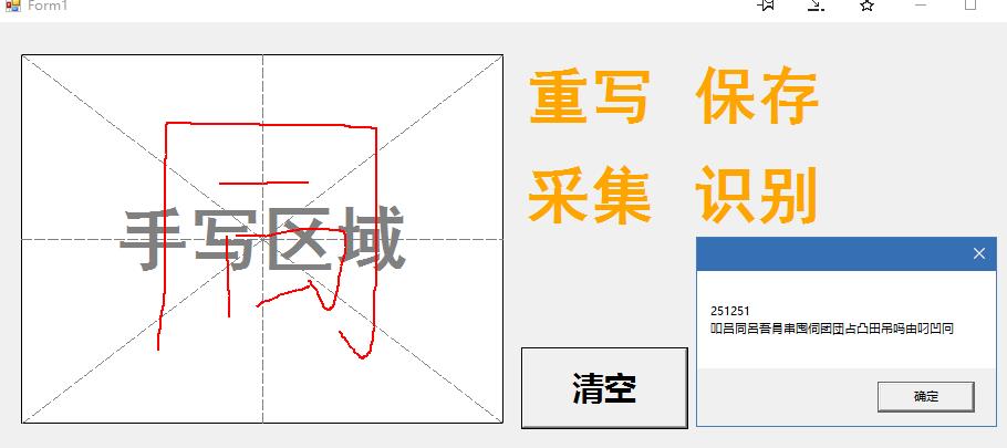 纯C#实现基于BP神经网络的中文手写识别算法