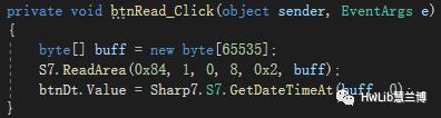 c#通过S7协议读写日期时间