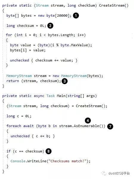 C# 8中的Async Streams