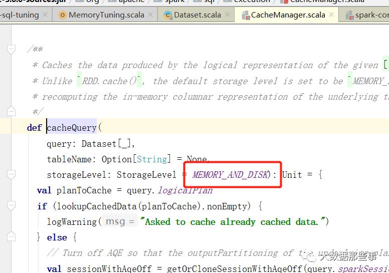 玩转Spark Sql优化之缓存级别设置（一）