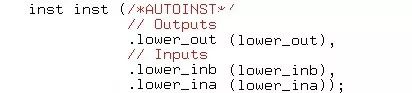 RTL顶层自动连线的秘密武器：Emacs verilog-mode介绍（VIM也可以用）