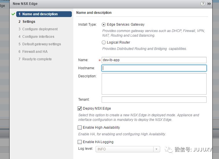 一步步实现SDDC-Edge负载均衡