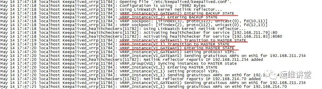 LVS/NAT双主 + keepalived负载均衡实现