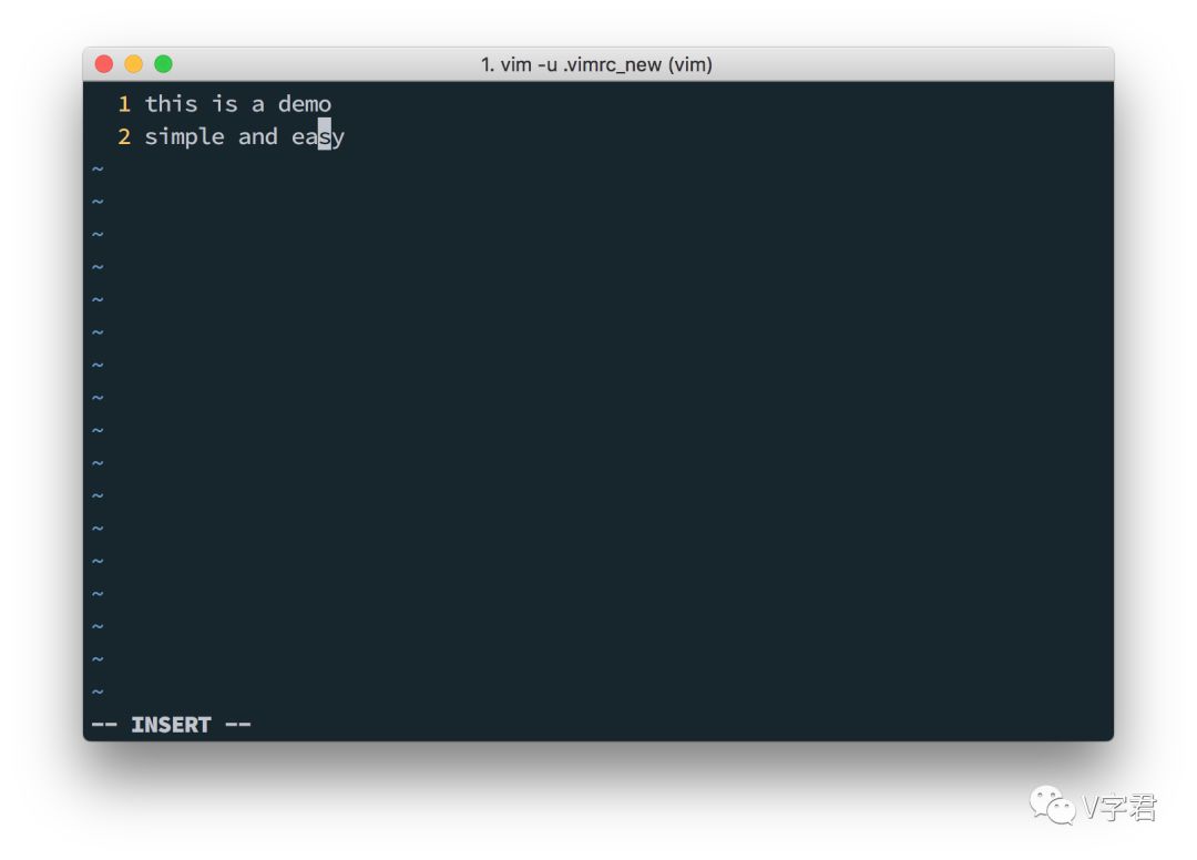 vim 基础：简单的文字编辑 (1)