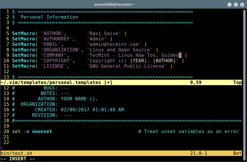 如何用 bash-support 插件将 Vim 编辑器打造成编写 Bash 脚本的 IDE