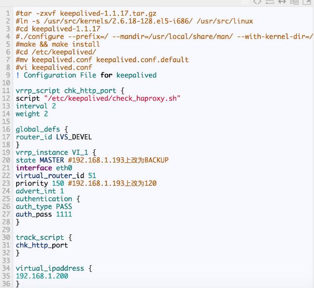 HaProxy + Keepalived 实现高可用负载均衡