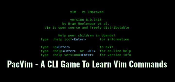 PacVim:一个用于学习Vim的命令行游戏