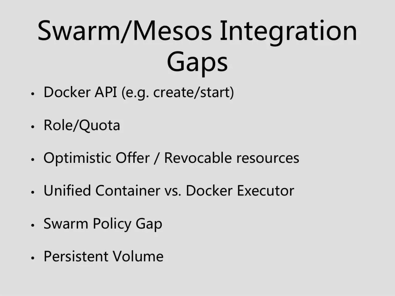 马达 | Kubernetes/Swarm on Mesos