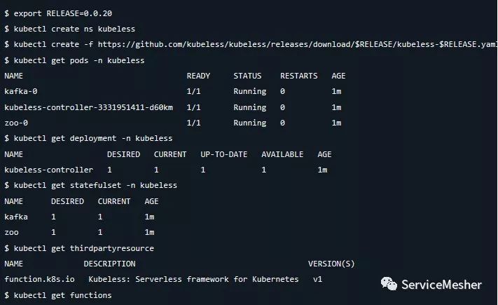 评估Kubernetes中的Serverless框架