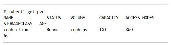 与Ceph RBD关联，实现Kubernetes持久化存储