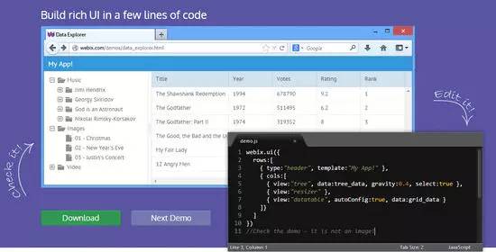 《近匠》Webix，跨浏览器的JavaScript UI组件库