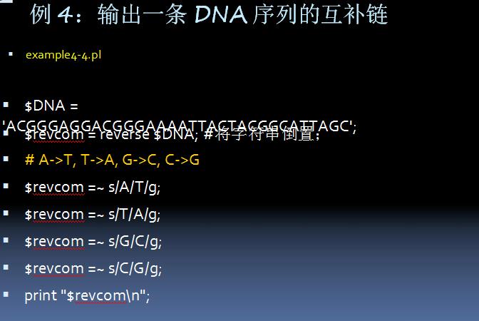 Perl语言在生物信息学中的应用