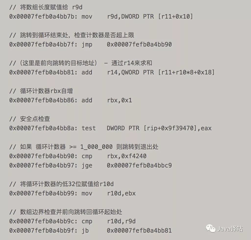 JVM优化之循环展开（附有详细的汇编代码）