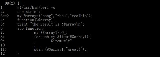 关于debug，Perl命令行调试器了解一下