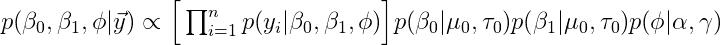 R语言中Gibbs抽样的Bayesian简单线性回归