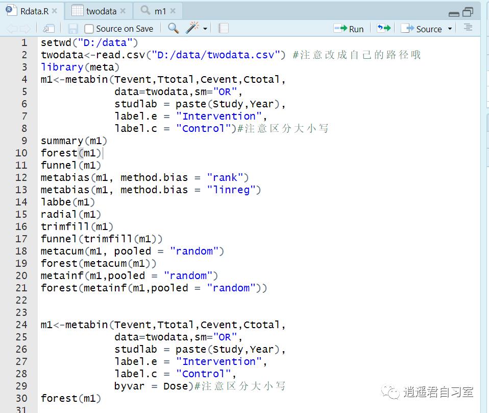 一文掌握R语言快速实现普通Meta分析