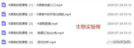 免费：R语言初级快速入门全套视频