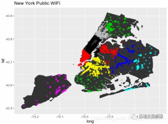R语言使用K-Means聚类可视化WiFi访问