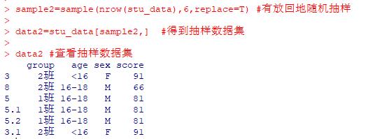 R语言如何实现数据抽样？