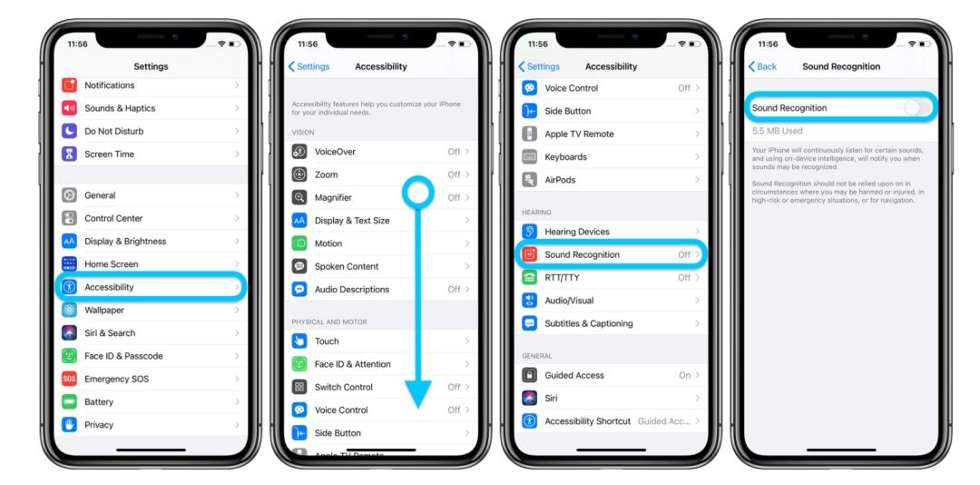 iOS 14 「声音识别」功能简测：戴耳机也能知悉敲门了？