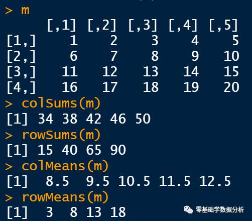 R语言实战——矩阵与列表的操作示例