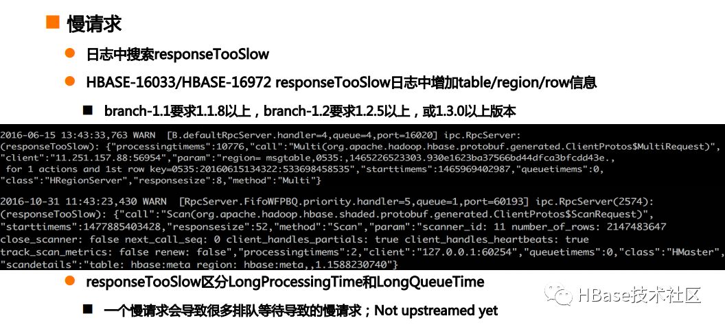 HBase in Practice - 性能、监控及问题解决