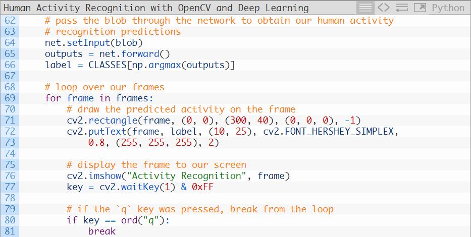 独家 | 利用OpenCV和深度学习来实现人类活动识别（附链接）