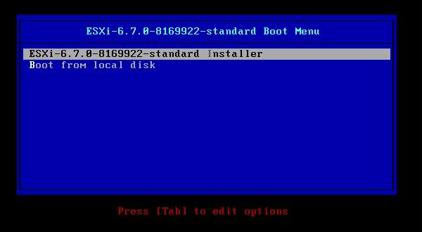 虚拟化操作系统ESXi 6.7安装配置