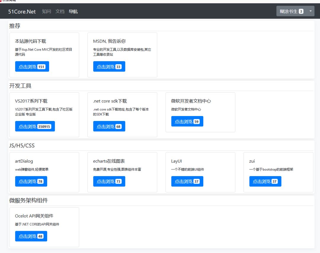 基于 ASP.NET Core 社区项目代码开源