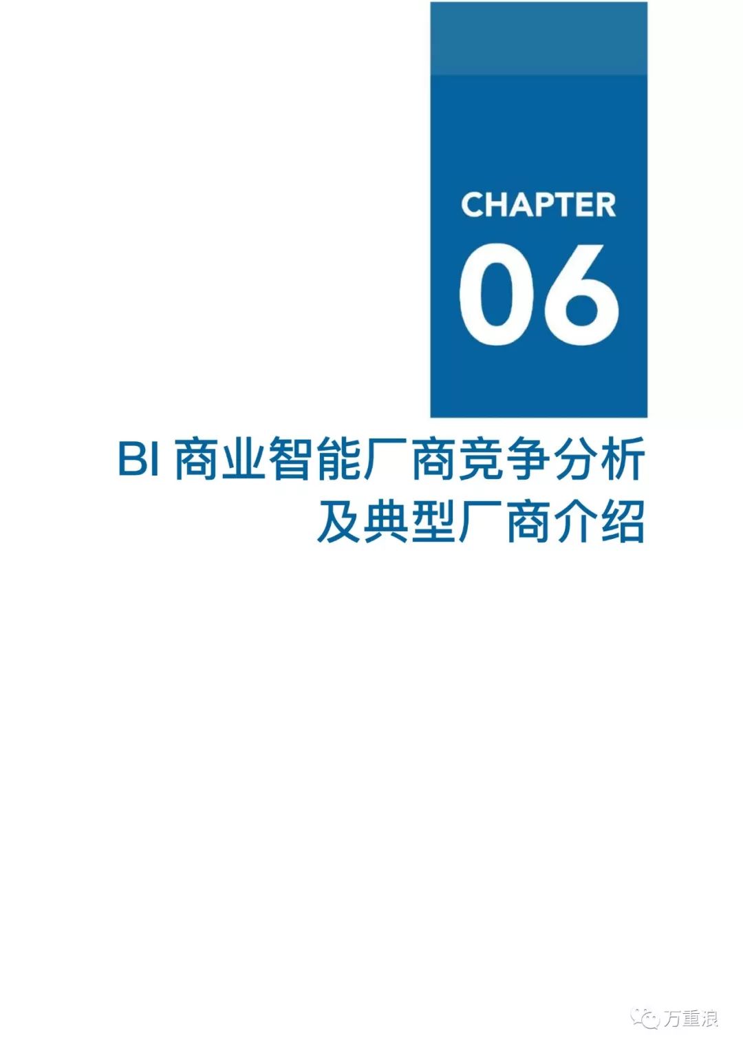 【报告】《中国BI商业智能行业报告》