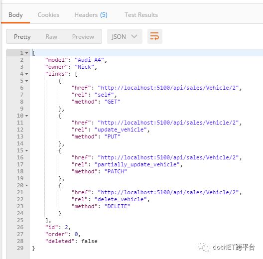 使用静态基类方案让 ASP.NET Core 实现遵循 HATEOAS Restful Web API