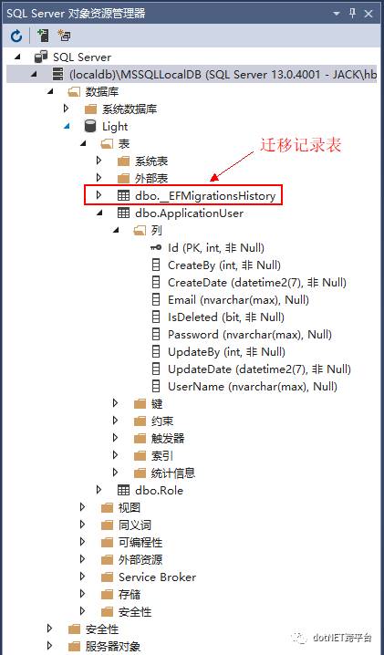 在.NET Core类库中使用EF Core迁移数据库到SQL Server