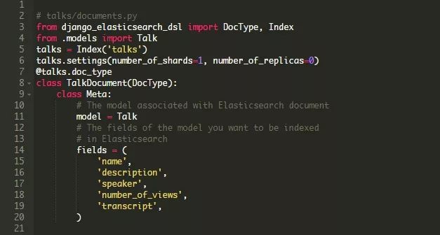 Django + Elasticsearch——搜索精彩的TED演讲
