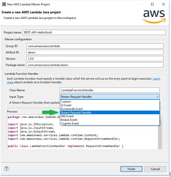 使用Lambda和API网关在Java中开发RESTful微服务