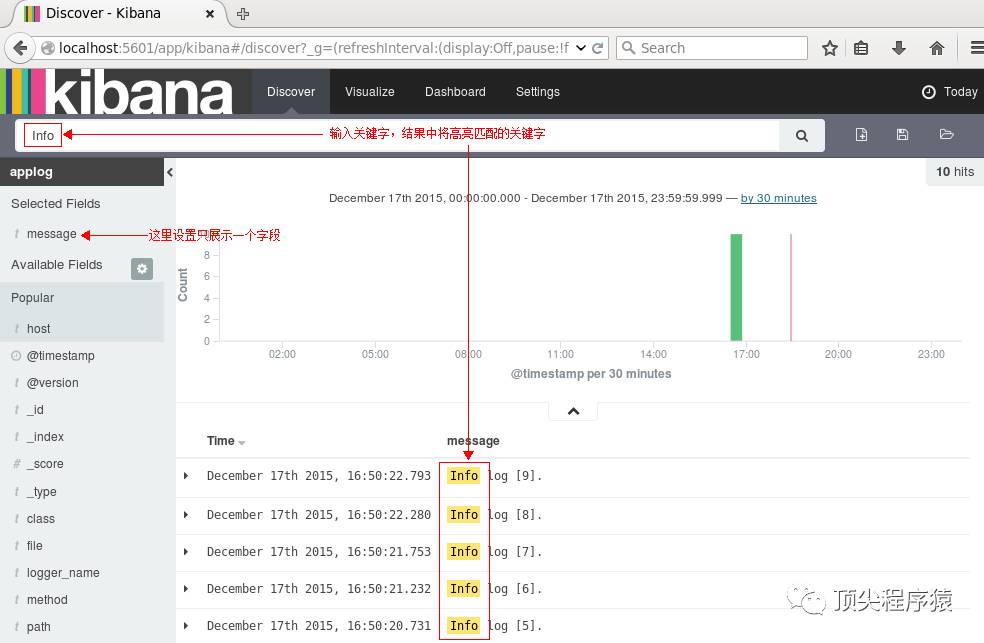 ELK(ElasticSearch, Logstash, Kibana)搭建实时日志分析平台