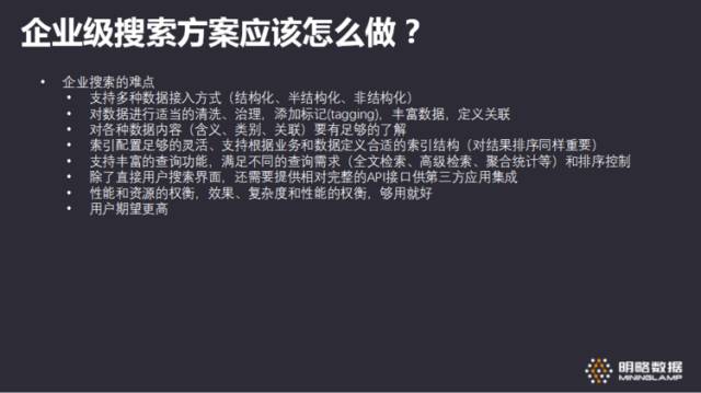 「明略讲堂」如何使用Elasticsearch构建企业级搜索方案？【技术干货】