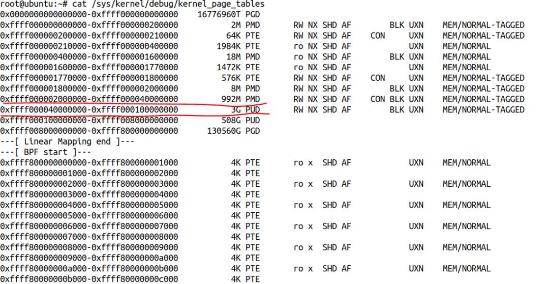 ARM64 Linux 内核页表的块映射