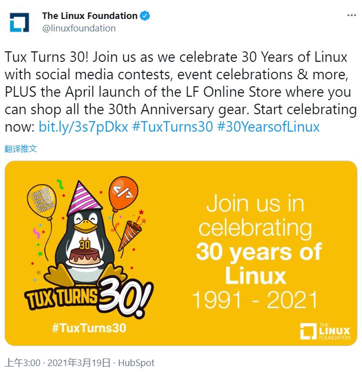 Linux30岁了，你了解它的吉祥物企鹅 "Tux" 吗？