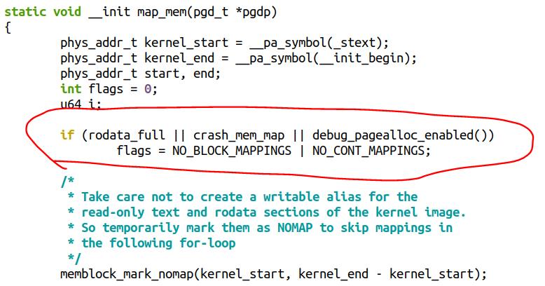 ARM64 Linux 内核页表的块映射