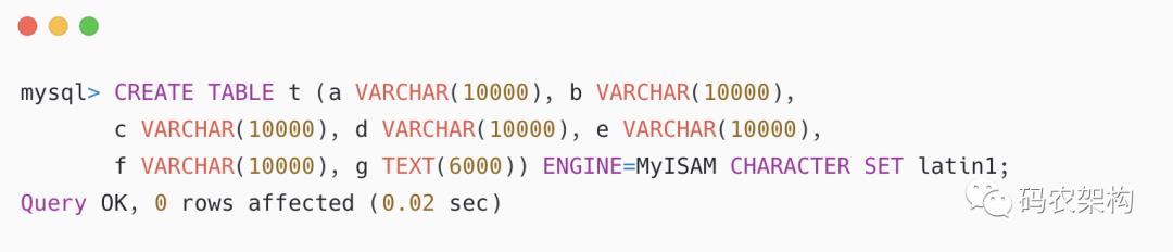 MySQL 表列数和行大小有哪些限制？