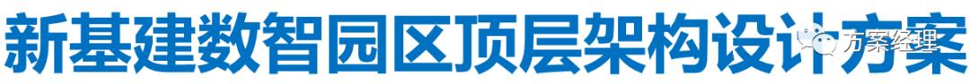 新基建数智园区顶层架构设计方案(ppt)