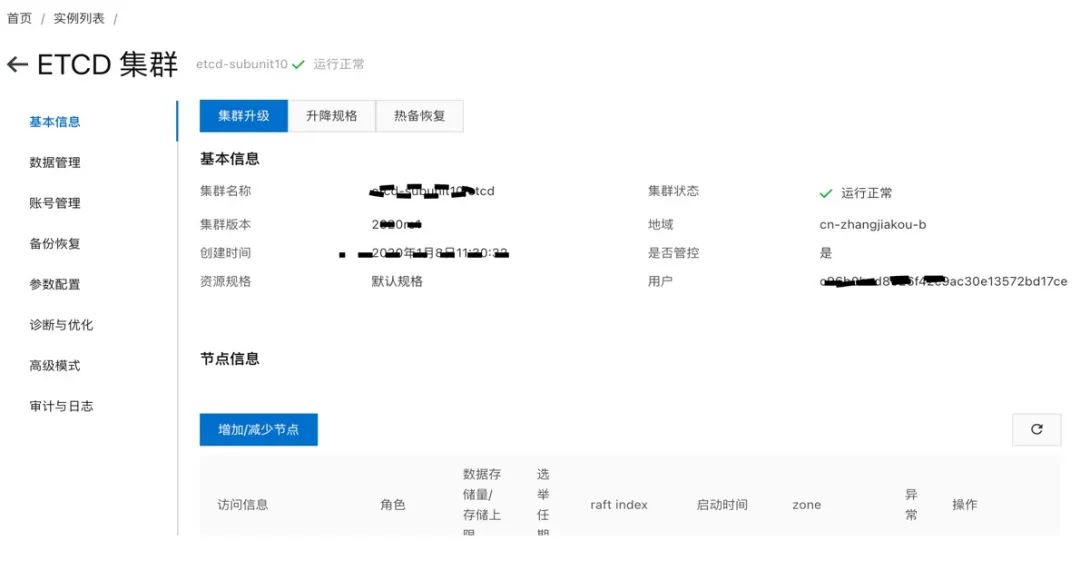 阿里巴巴云原生 etcd 服务集群管控优化实践