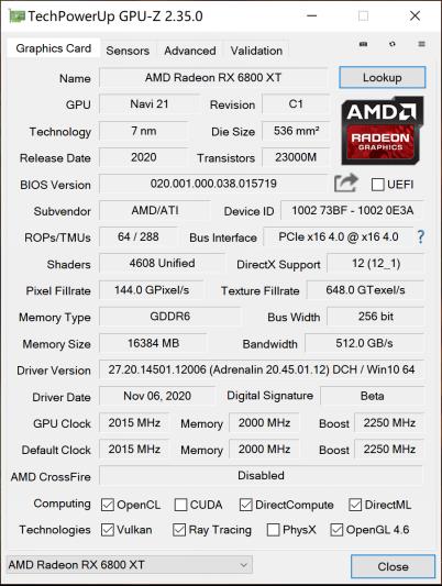 AMD显卡重返高端序列，Radeon RX6800/6800XT首发深度评测