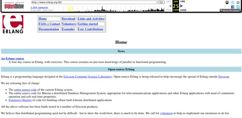 Erlang 开源 20 周年：这门编程语言见证了互联网的技术成长