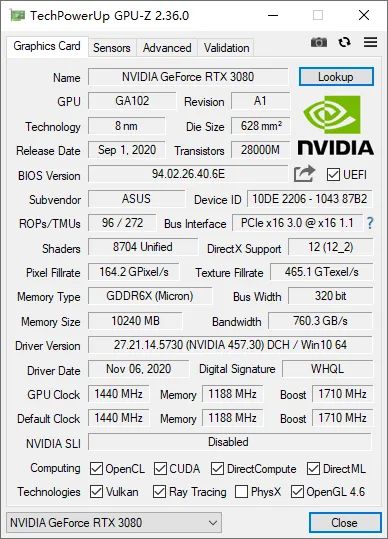 4K光追全程60帧2077 华硕TUF RTX3080显卡实战