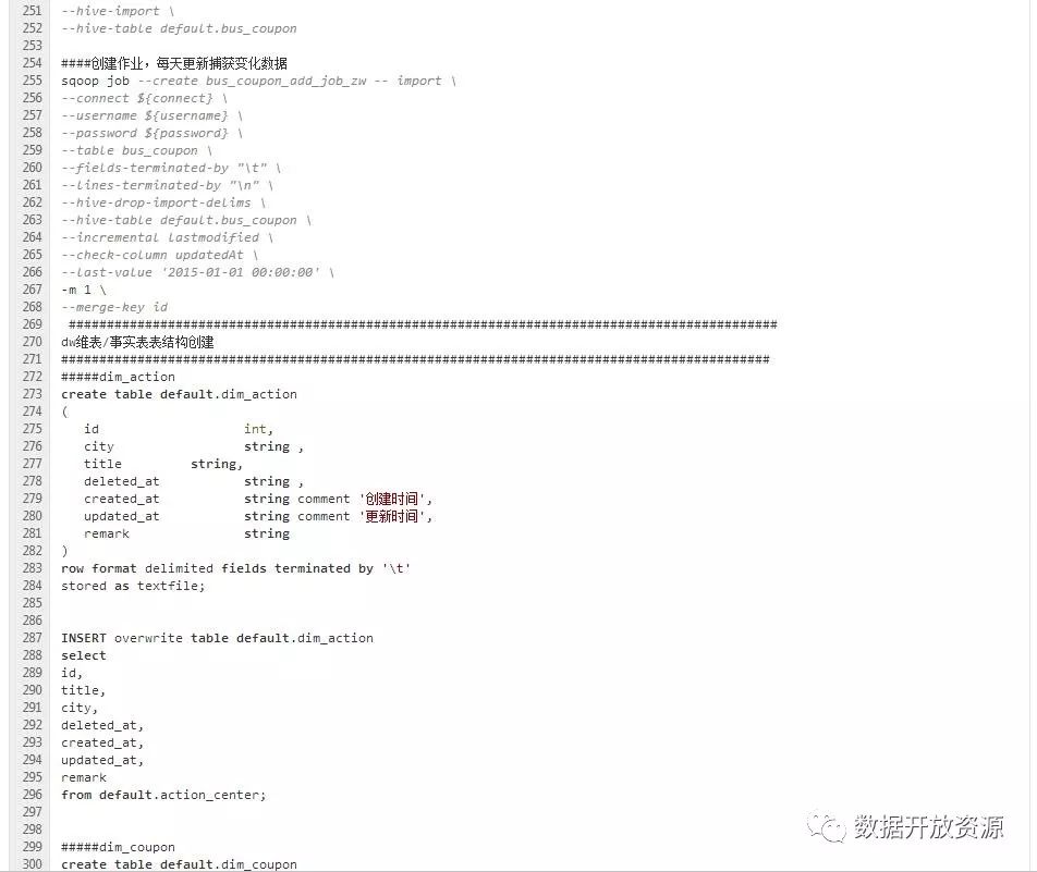 【代码】SQL语言| 数据仓库构建