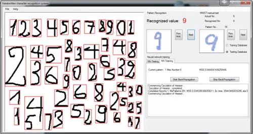 利用神经网络算法的C＃手写数字识别