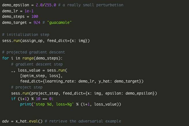 手把手教你使用TensorFlow生成对抗样本 | 附源码
