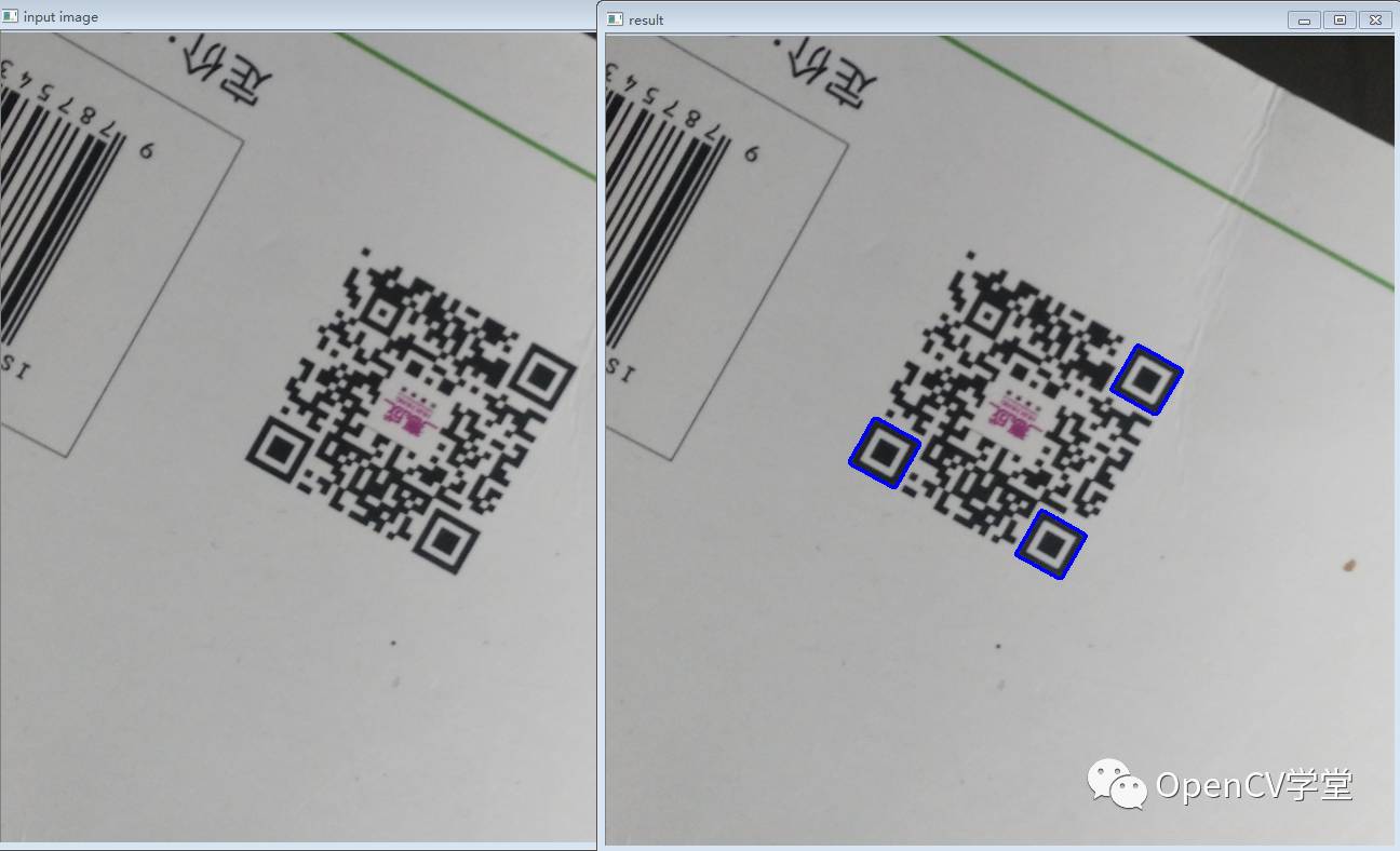 OpenCV二维码检测与定位