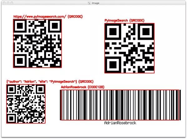 用OpenCV和Python识别二维码与条形码